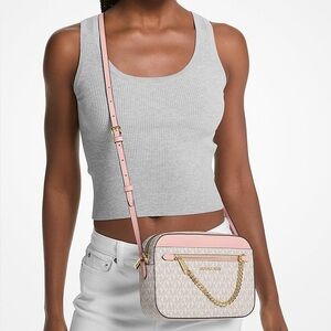 Michael Kors Jet Set Large Logo Crossbody Bag